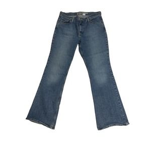 Old Navy Jeans 12 Short Just Below Waist Boot Cut Stretch‎ Women's Blue Denim